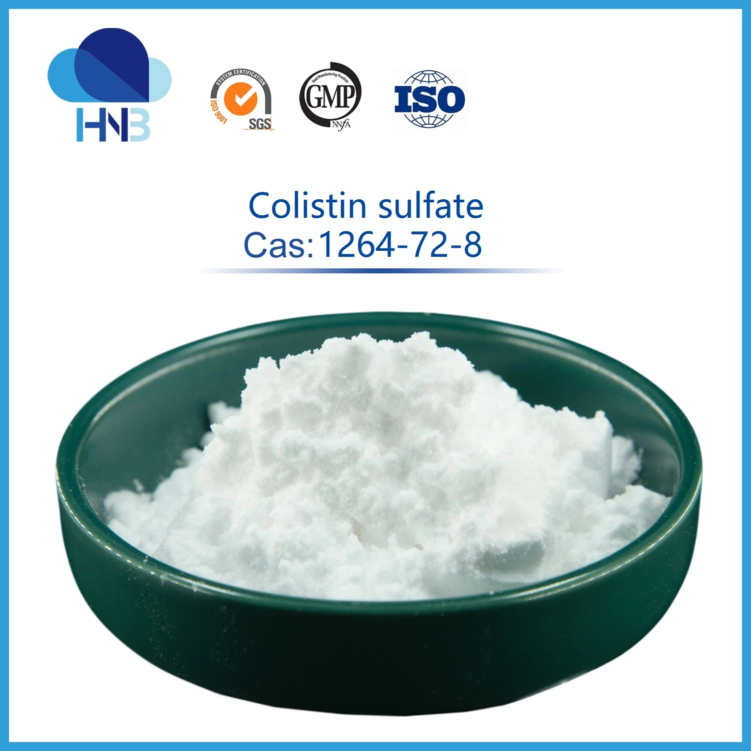 1264-72-8 Veterinary Medicine Raw Powder 99% Colistin Sulfate Sulphate Colistin