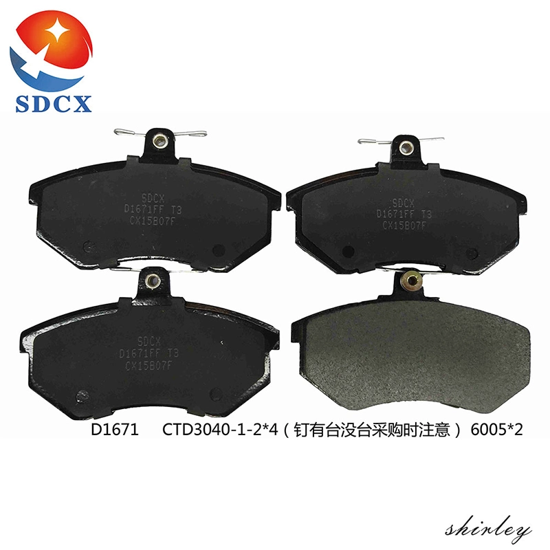 Sdcx D1671-8900/230100009/443398151f/443698151A/443698151c Brake Pad for Hongqi/Man /Arion