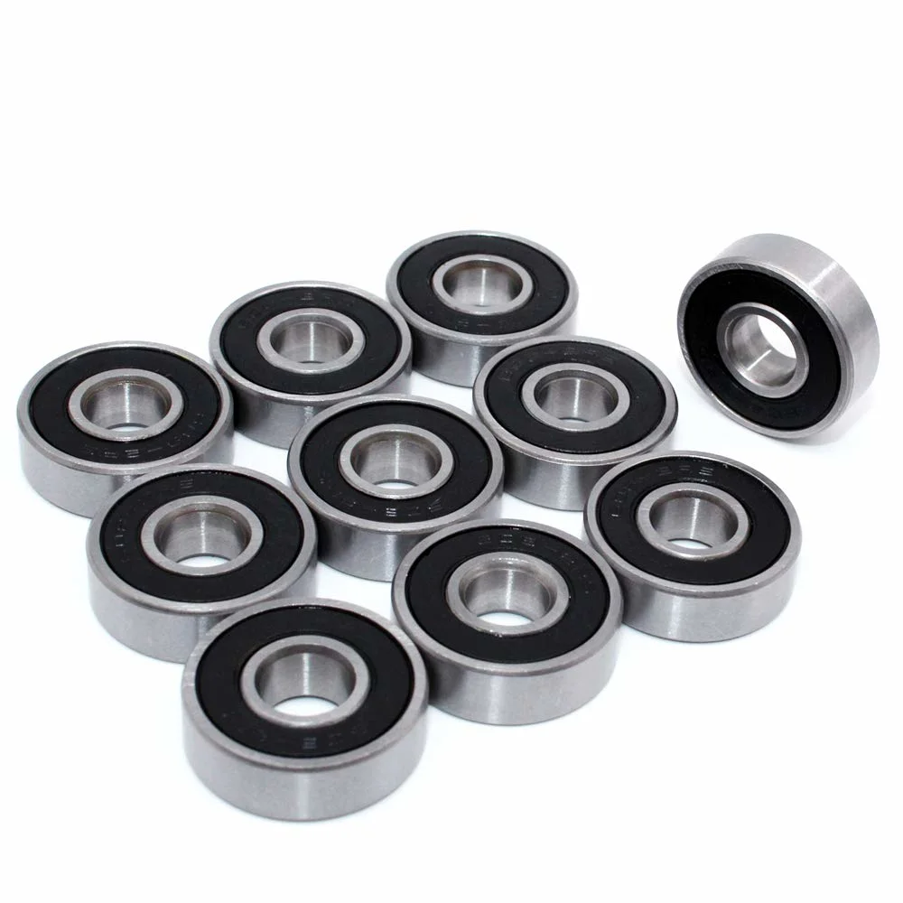 Le jeu de roulements de haute qualité 608ZZ 608-2de couleurs multiples RS 8*22*7 mm pour skateboard Scooter le roulement à billes 608 RS