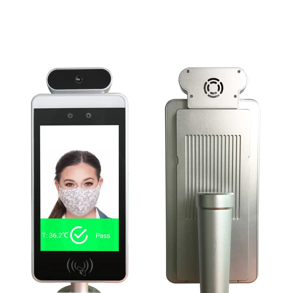 5 Inch Access Control Thermal Camera Temperature Vaccine Checking Qr Code Scanner