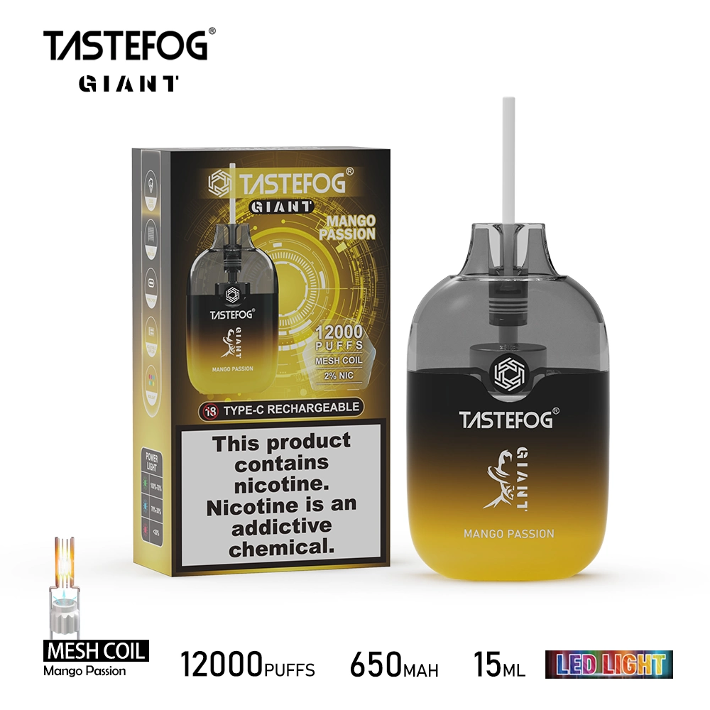 15ml E Flüssige elektronische Zigarette Tastefog Giant 12000 Puffs Pen Großhandel Einweg-Vape Pods