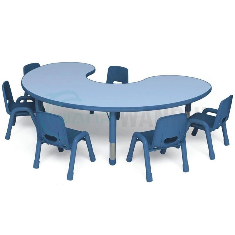 Couleurs personnalisables pour bébé enfants Table et chaise en plastique pour enfants Meubles de jardin d'enfants