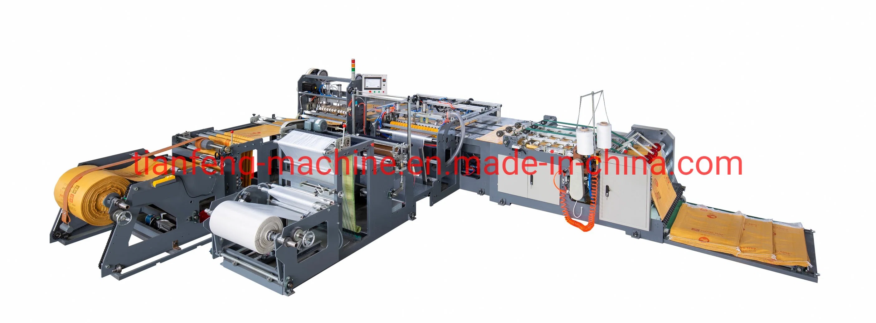 PE Film Inserting Cutting and Sewing Covesion Line