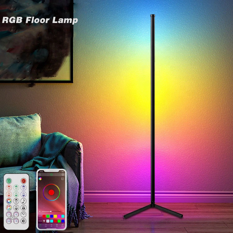 LED Bulb Mother&Son Floor Lamp Acrylic Shade 3 Way Switch Goose Neck to Adjust The Shade and Light