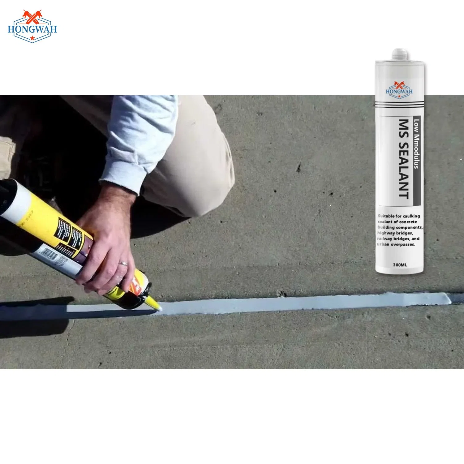 High-Quality House Construction Concrete Joints Ms Modified Polymer Sealant Joint Filler Sealing Waterproof and Weather-Resistant