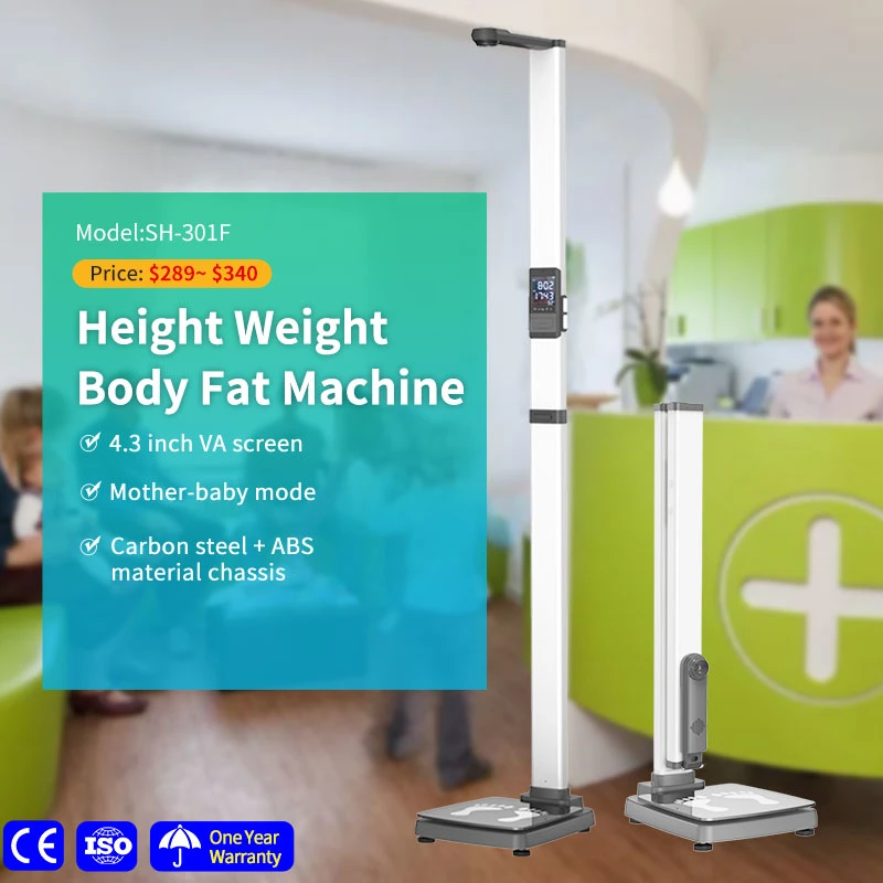 Electronic Height Weight Health Checking Body Composition Fat Analyzer