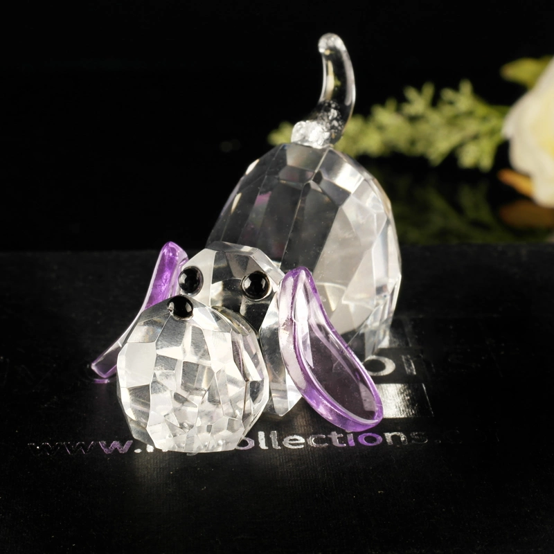 Crystal Gifts, Crystal Animals Lovely Dog Figurine Decoration