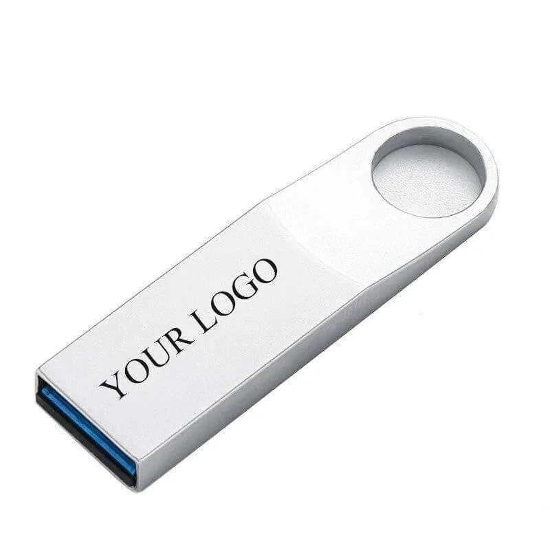 Unidades Flash USB de forma de llave metálica 2,0 Logo personalizado disponible