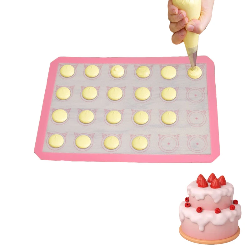 New Style Amazon Hot Sale Silicone Macaron Kit Baking Mold Set of Pastry Baking Mat for Decorating Piping Pot Baking Tray