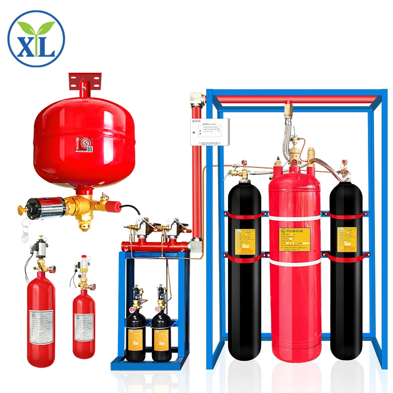 Pipe Line Gas Fire Extinguisher System FM200 Fire Suppression System for Fire Control