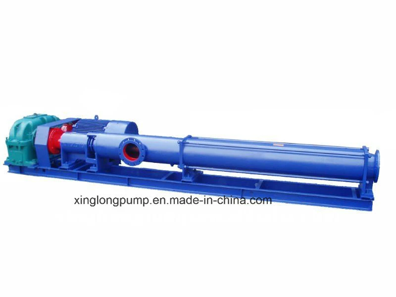 La serie Xg Xinglong único tornillo bomba utilizada en el proceso de tratamiento de aguas residuales