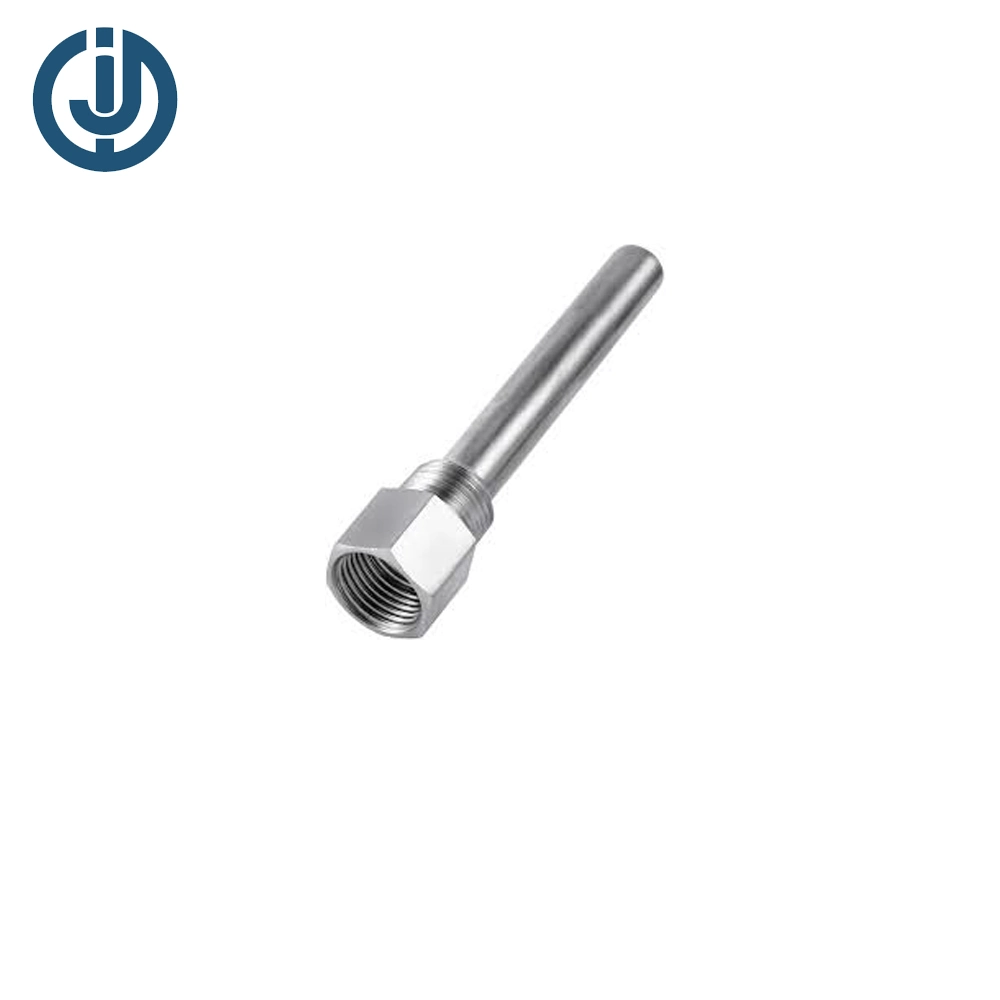 Stainless Steel Sanitary Customized Solid Drilled Tapered Thermowell with SUS Metal Casing Tube House