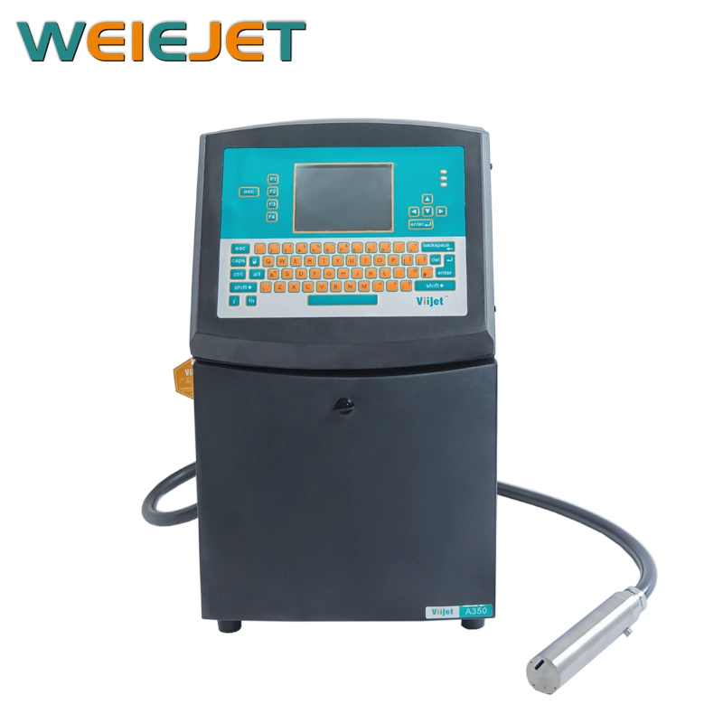 High Speed Cij Printer A350 Solvent Printer Bar Code Printer Qr Code Marking Machine Expiry Date Coding Machine Continuous Inkjet Printer on-Line Code Printer