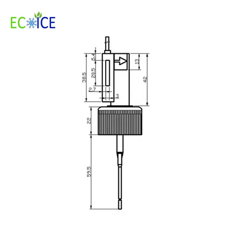 PP Vertical Longer Electrical Magnetic Water Flow Switch