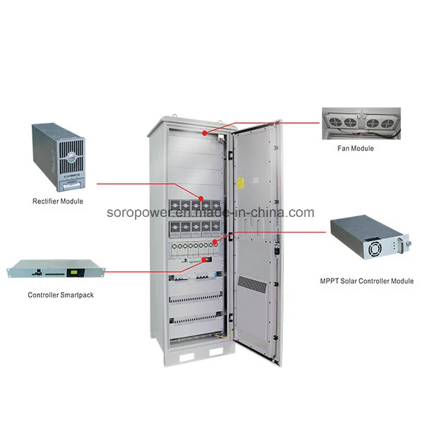 50A Solar Controller Module Traffic Lights AC to DC Solar DC Power System, Remote Monitoring