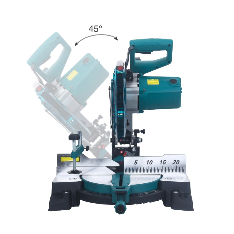 Industrial Bisonte 305mm mão deslizando a picar Alimentos Mitre Serra circular de mesa Stand