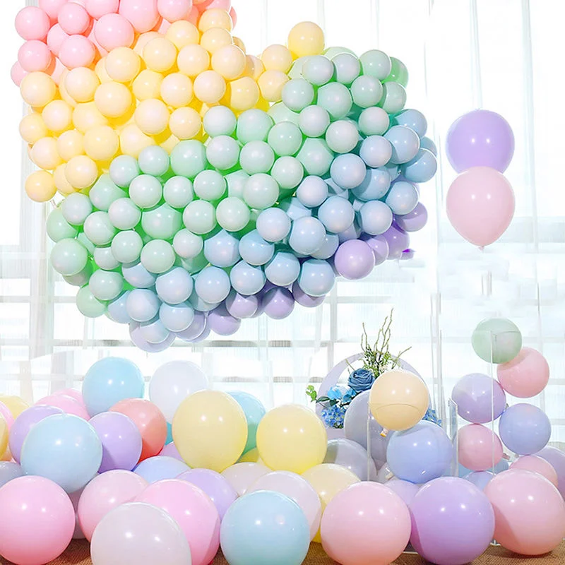 Macarons Latex globo Fiesta de cumpleaños Globos de candy decoración de la fiesta de cumpleaños Niños Ducha de bebé Golobos de boda