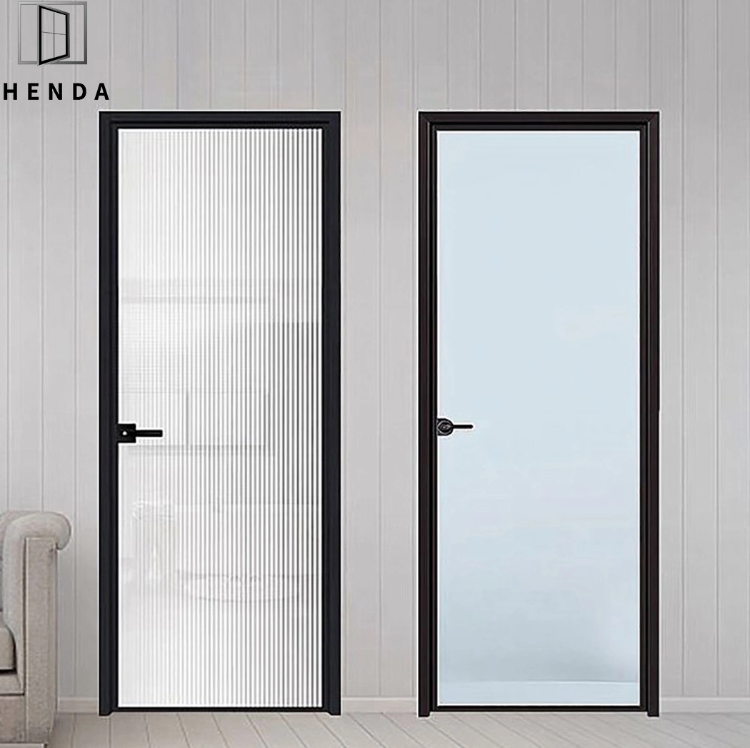 2022 Hot Sale Items Narrow Frame Glass Swing Opening Slim Aluminium Glass Door