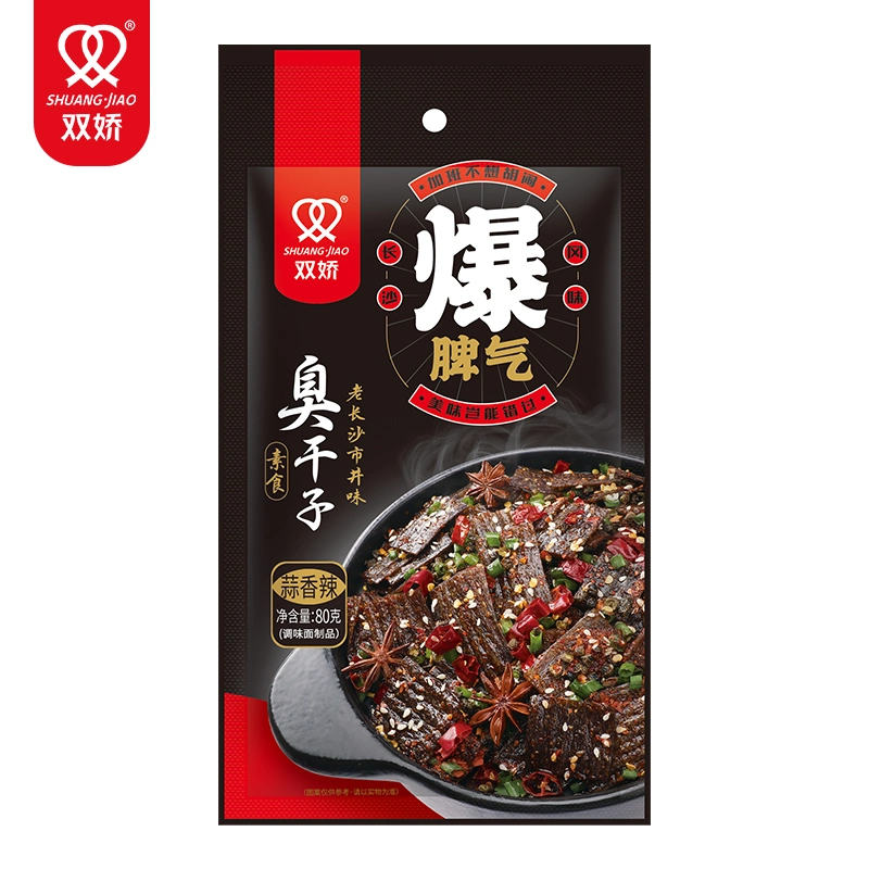 70g Chinesisches Latiao Veganer Knoblauch Geschmack aromatisiertes Mehl würziges Latiao Snack