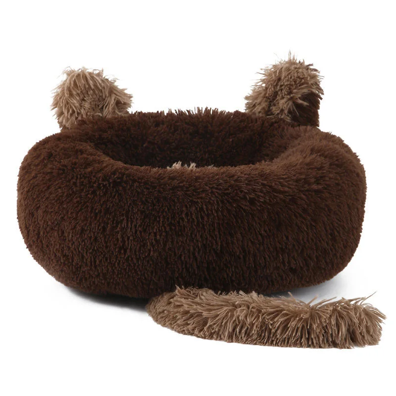 Cute Round Pet Sleeping Sofa Luxury Cute Cat Dog Bed