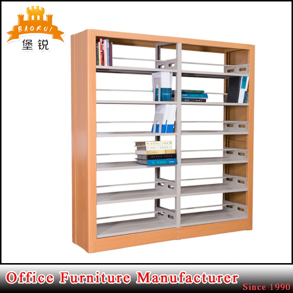 Single Face Double Sided Library Furniture Steel Bookshelf