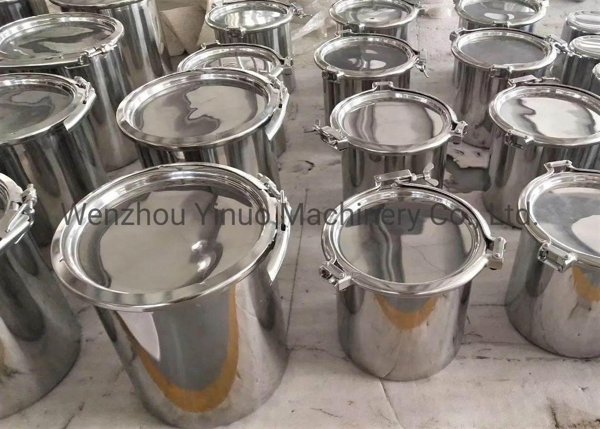 High quality/High cost performance Collection Receiver 30L 50L Stainless Steel Metal Storage Tank Sweet Milk Bucket Milk Can