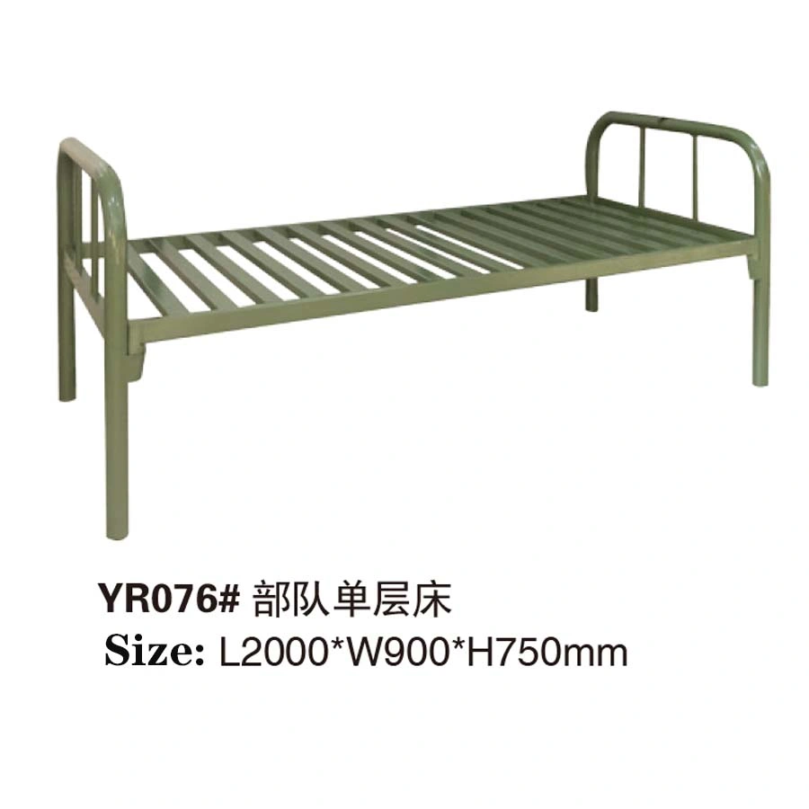 Adult Double Deck Steel Beds Furniture Dormitory Steel Bunk Bed for Soldiers