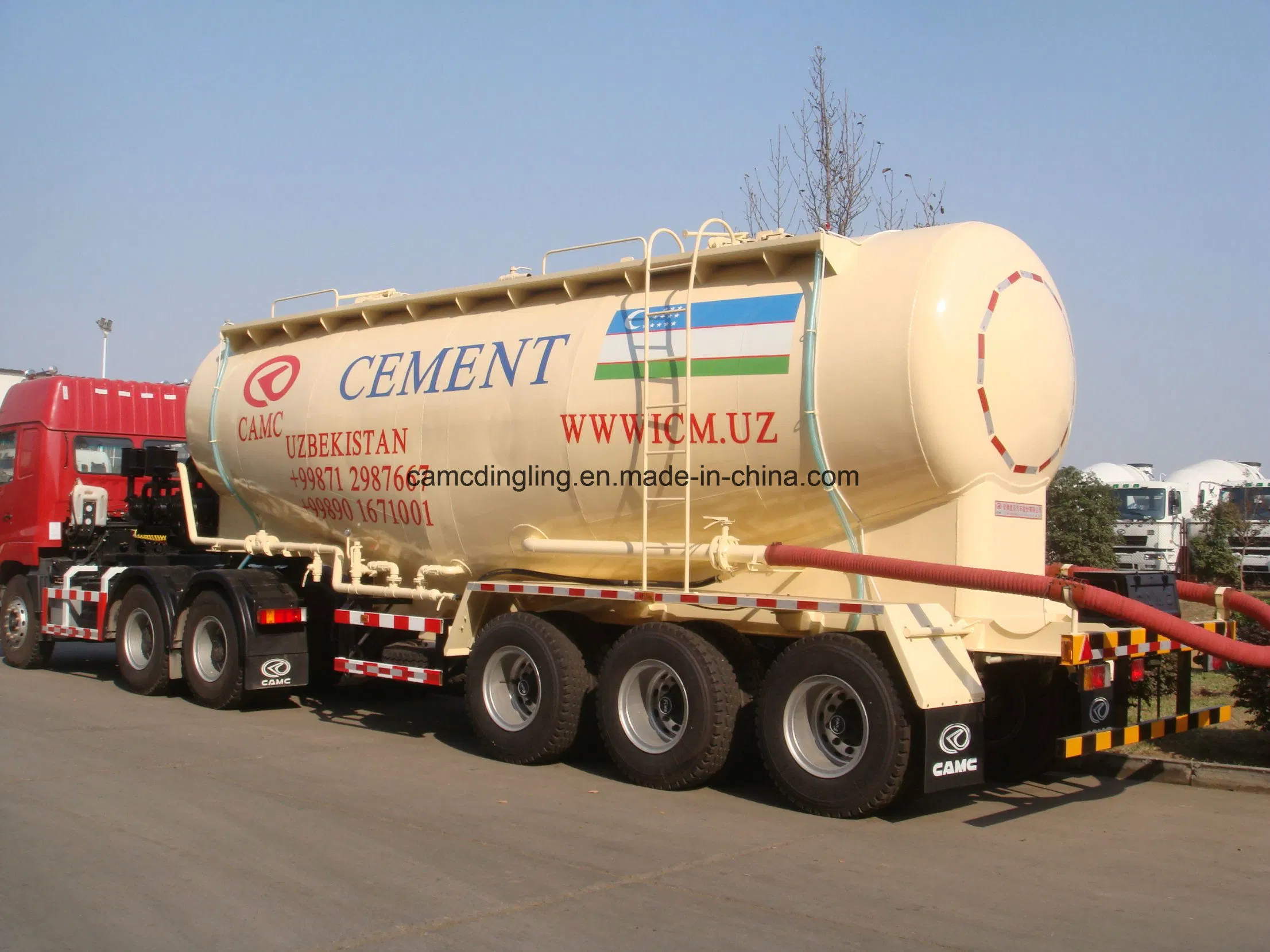 Semi-Trailer Bulk Cement Truck Tanker&#160; for&#160; Carrying&#160; Cement 3axle