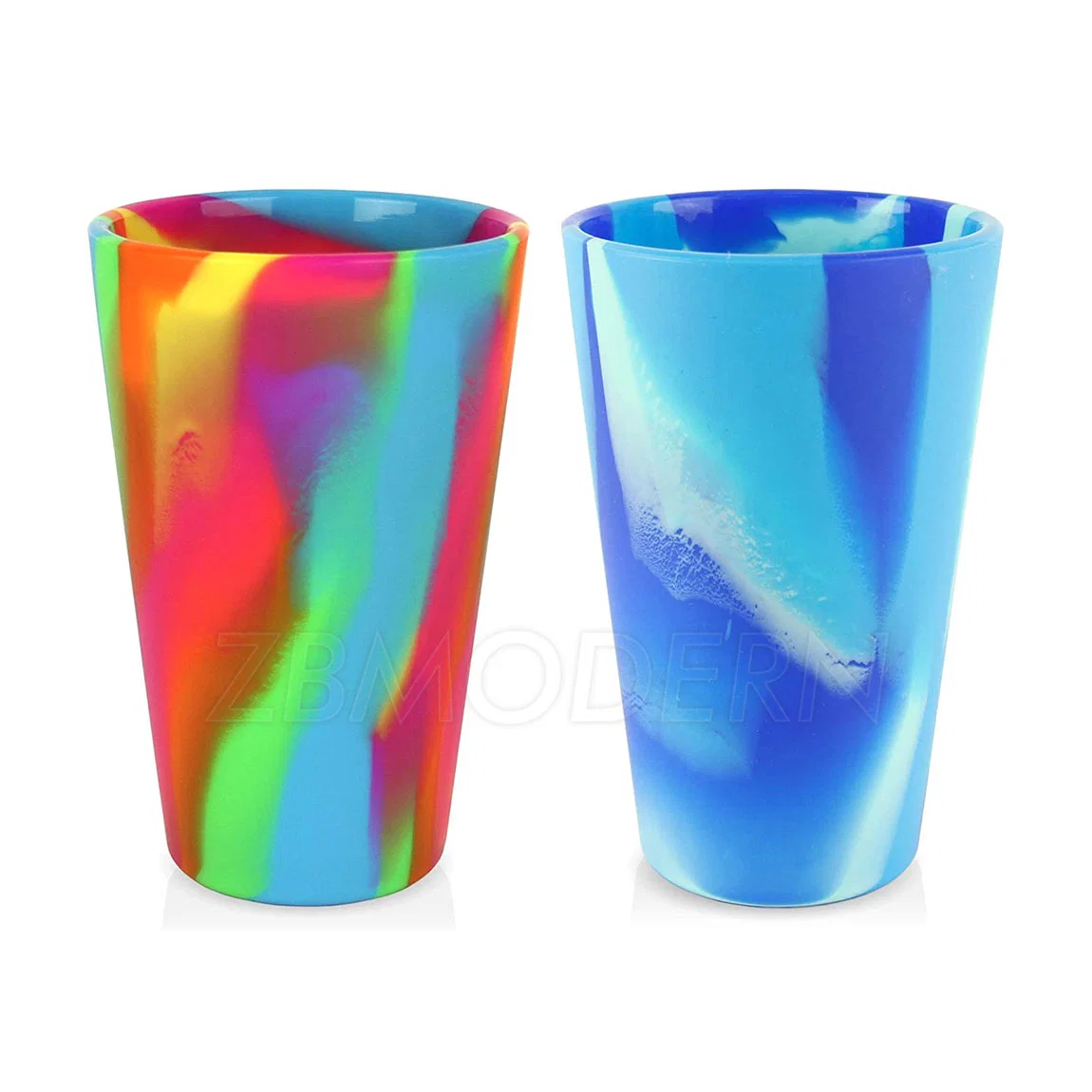 Amazon Hot Unbreakable Silicone Pint Glass Eco 100% Food Grade Silicone Beer Drink Cup for Travel Outdoor