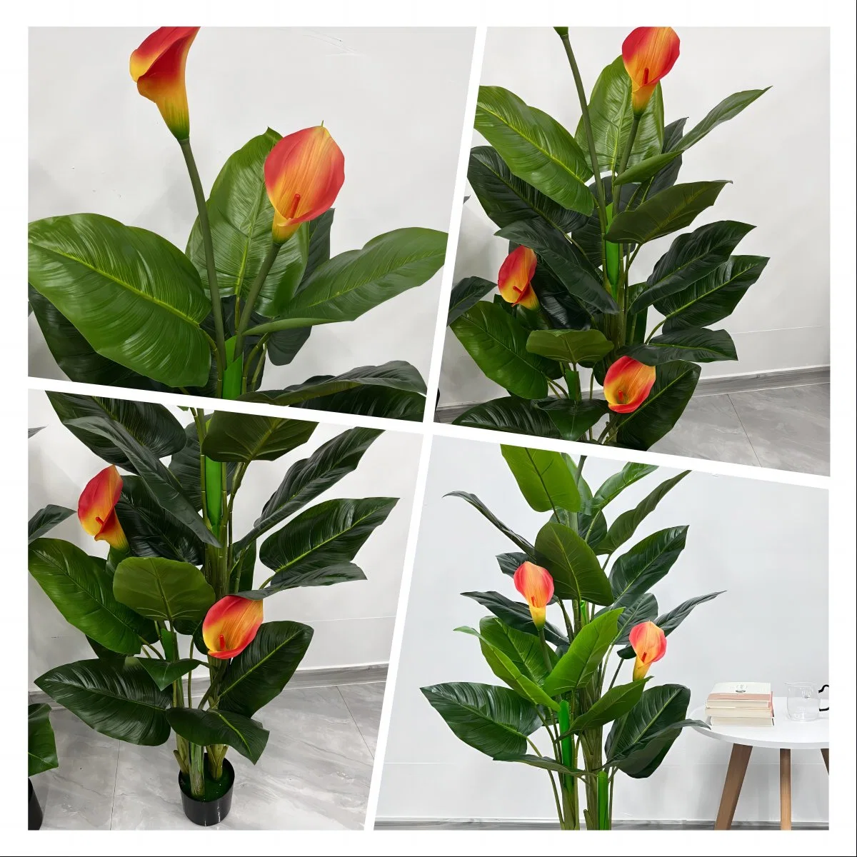 Beautiful Three-Pole Calla Lily Can Be Customized, Artificial and Decorative Plant Flower Tree