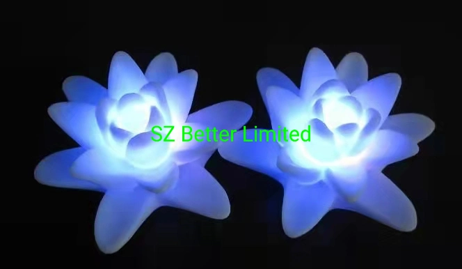 LED Colorful Floating Lotus Night Light Water Sensor LED Floating Lotus Candle