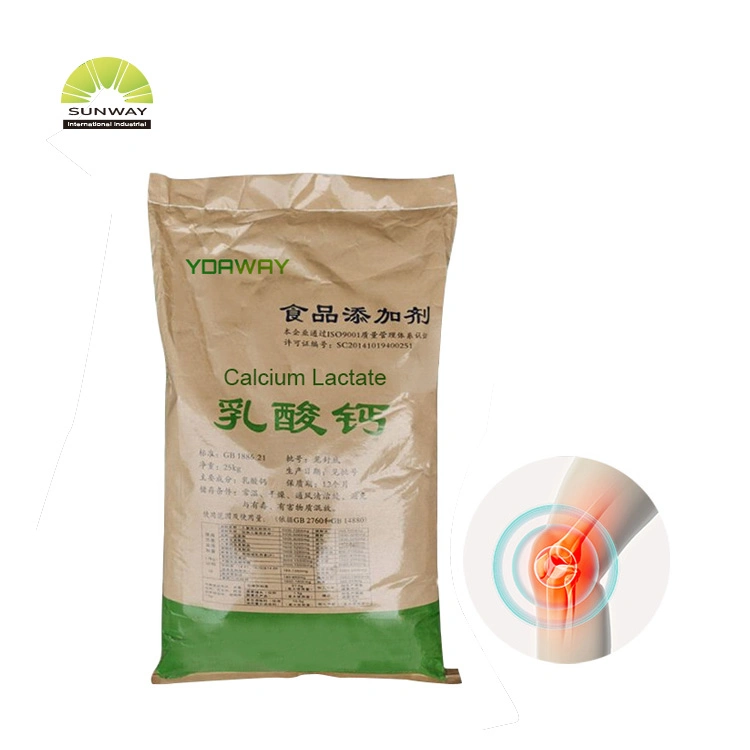 Food Ingredient E327 Acidulants Calcium Lactate Powder CAS 814-80-2