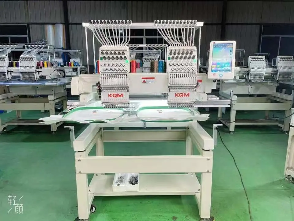 Two Hand Commercial Computerized Embroidery Machine for Cap Embroidery Machine and Sewing Machine