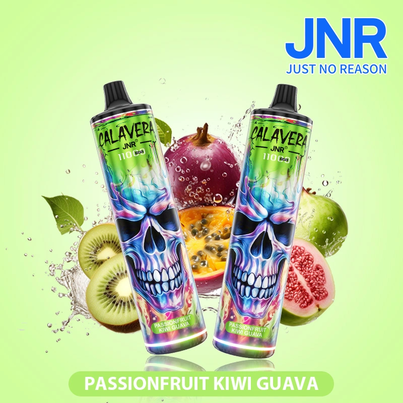 Original Jnr Calavera 11000 Puffs RGB Disposable/Chargeable Vape Pen 21ml Fruit Flavor E-Liquid Rechargeable Adjustable Airflow E Cigarette