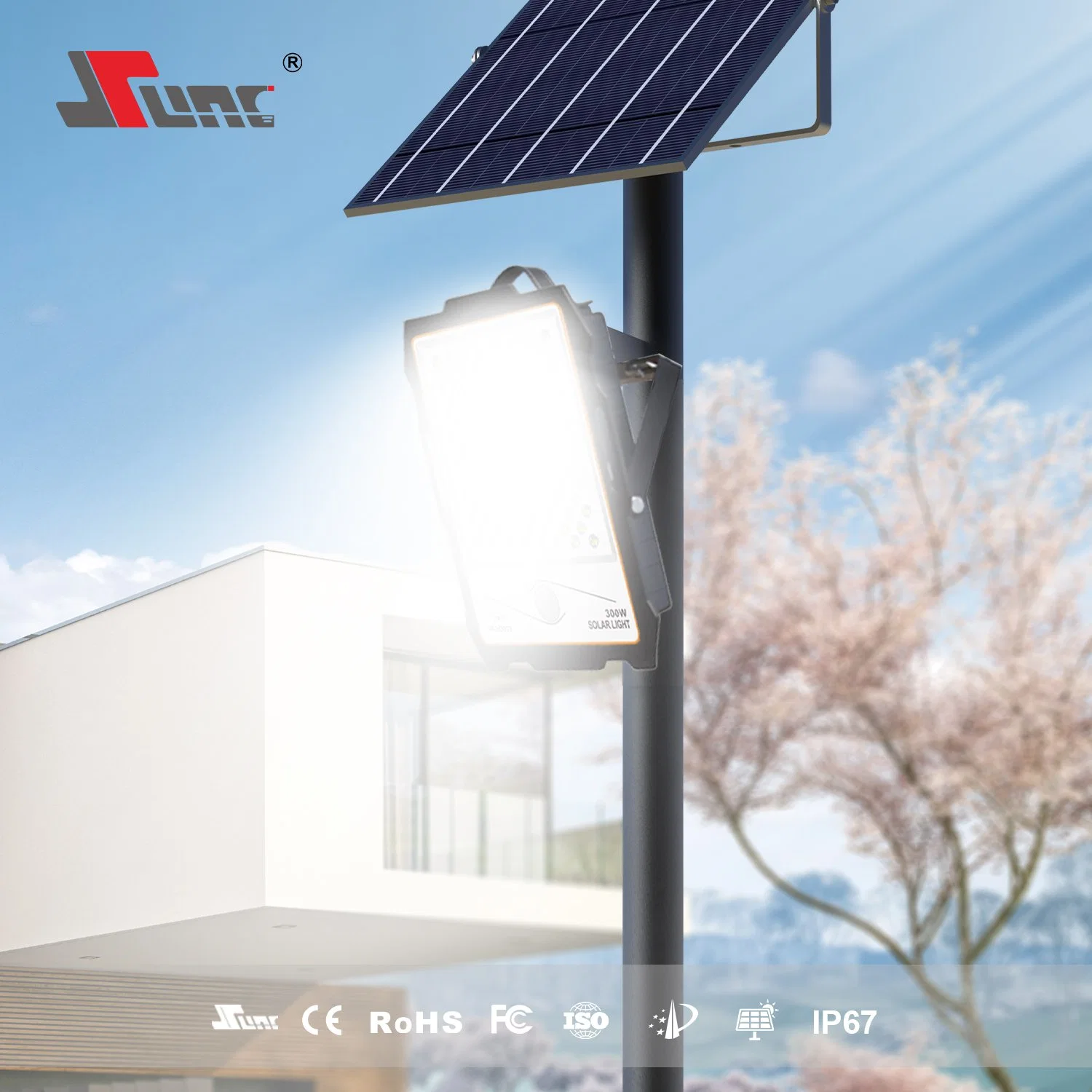 Sunc leistungsstärkste 36ah Batterie 600W Outdoor Solar Flood Light