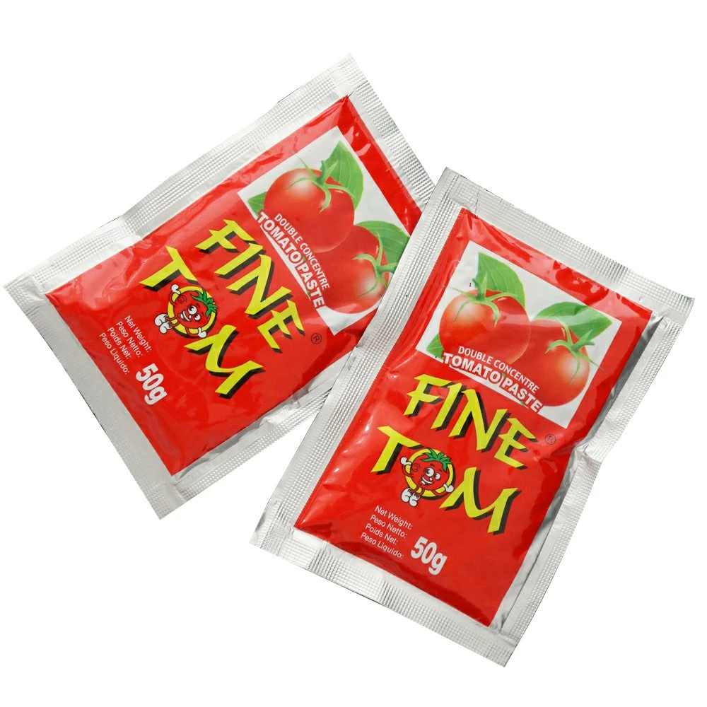 Tomato Paste Sachet 50g Brix 18-20% Cheap Tomato Sauce Tomate