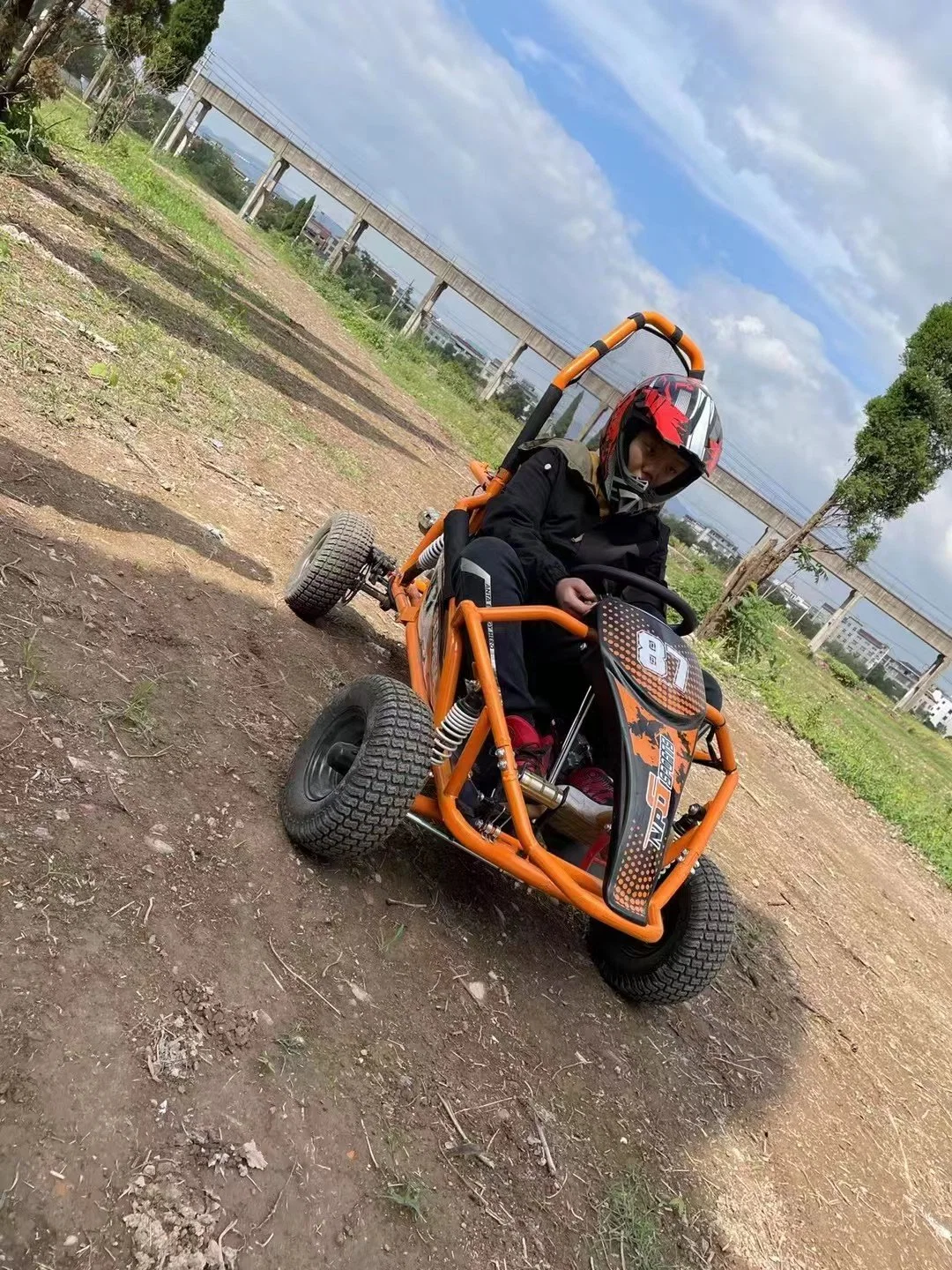 110cc Mini Go Kart com 6polegadas roda pode trabalhar em Beach Garden Off Road Buggy