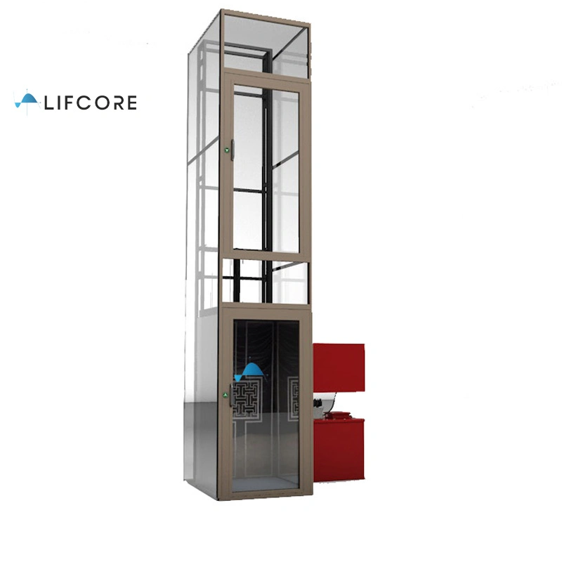 2-4 Passenger 400kg Outdoor Lift Elevators Residential Lifts for 2-4 Floors