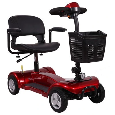 Low Price Four Wheel Electric Mobility Scooter with Basket