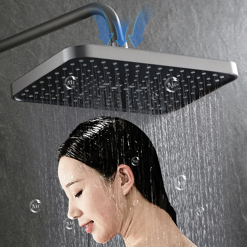 Ensemble de douche numérique blanc avec set de douche thermostatique complet avec pulvérisateur de bidet, pomme de douche à effet pluie haute pression de 12 pouces et kit de garniture.