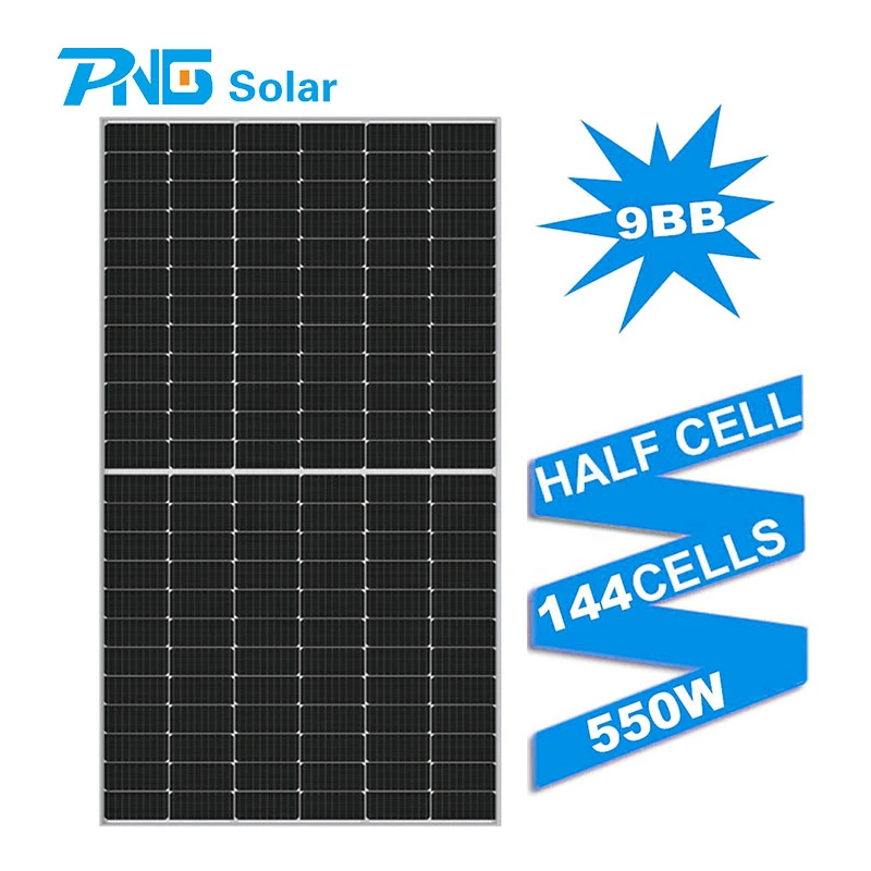 PNG Solar Panel 525W 530W 540W 545W 550W Mbb Monocrystalline Solar Panel