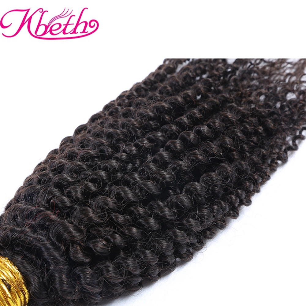 Les faisceaux de Kinky Afro Premium Kbeth Remy Indian Kinky directement les Extensions de cheveux humains 8"-30" Le Tissage de cheveux humains