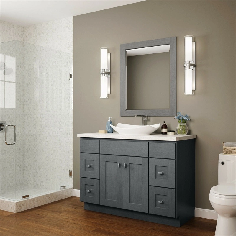 Créneau de douche Salle de bains en acier inoxydable de type à paroi du Cabinet petit appartement Rangement salle de bains