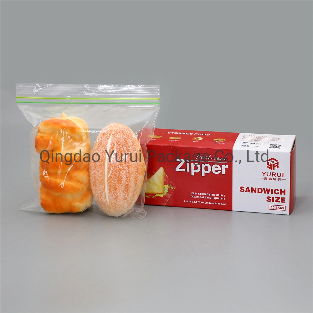 Reusable Food Freezer Ziplock Plastic Bag Zipper Slider Zip Lock Bags Pouch for Food Packaging