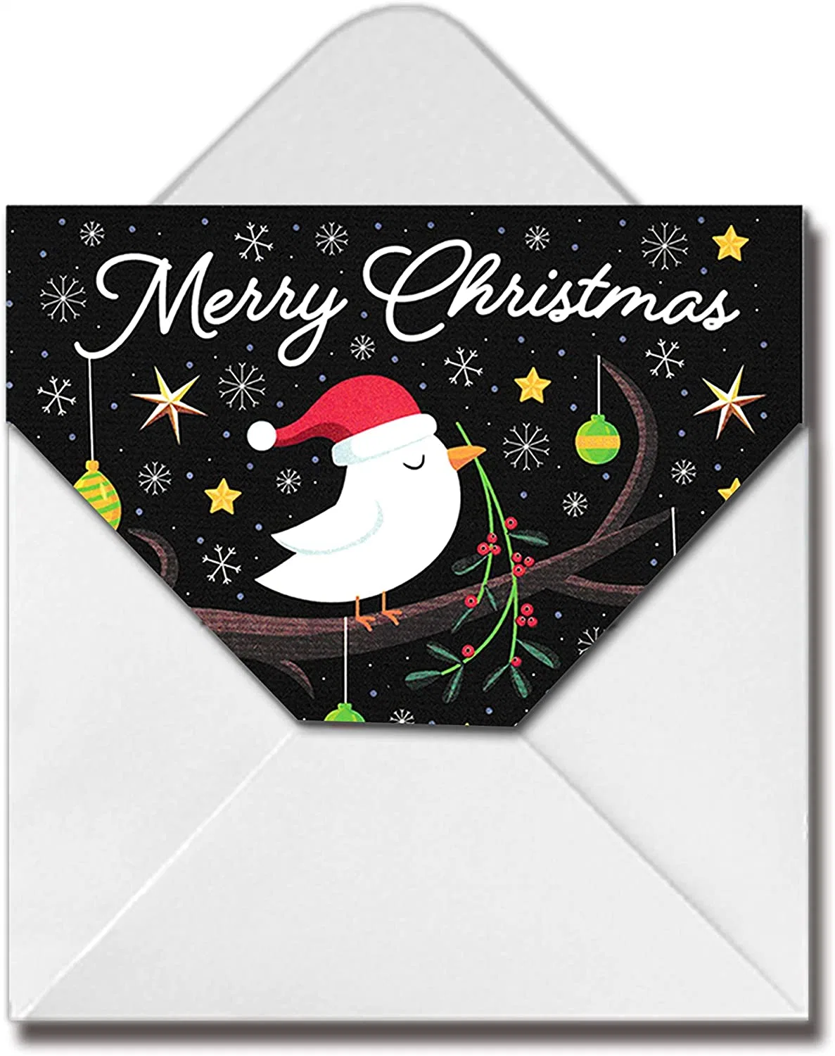 Custom Color Happy Birthday Greeting Card Merry Christmas Card with Envelops