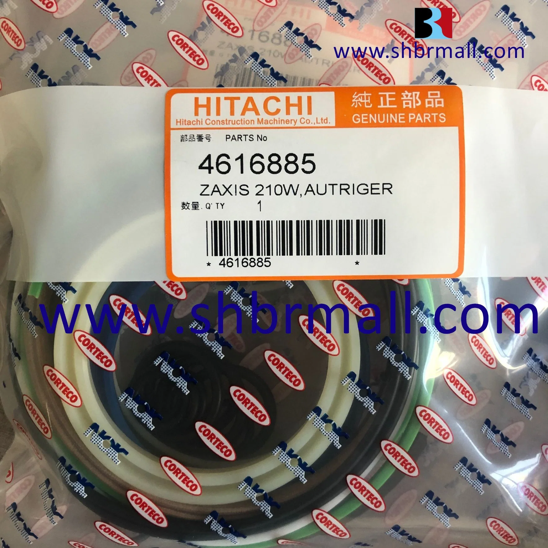 Excavator Hitachi Zx210/Zaxis 210W Hydraulic Boom/Arm/Bucket/Blade/Autriger Cylinder & Control Valve/Center Joint Seal Kits/4448399/4614118/4614121/4616885