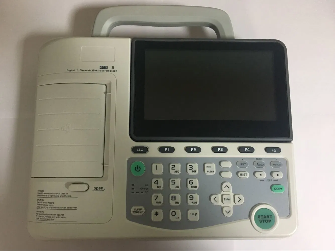 Rsd3303c 3 Channel 7 Inch TFT Color LCD Hospital Ward Equipment of ECG Machine EKG Machine Cardiac Monitor