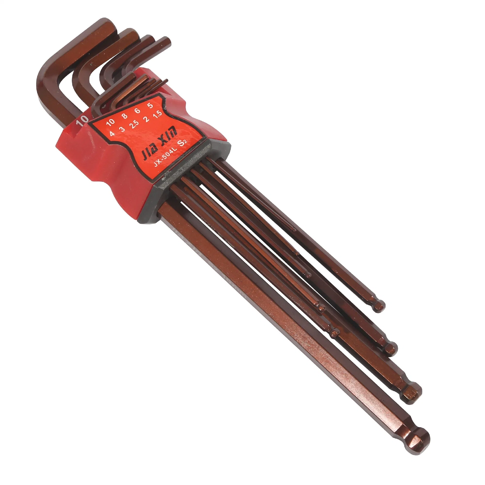 Hardware Hand Tools Long Ball Head 9PCS Hex Key Wrench Set