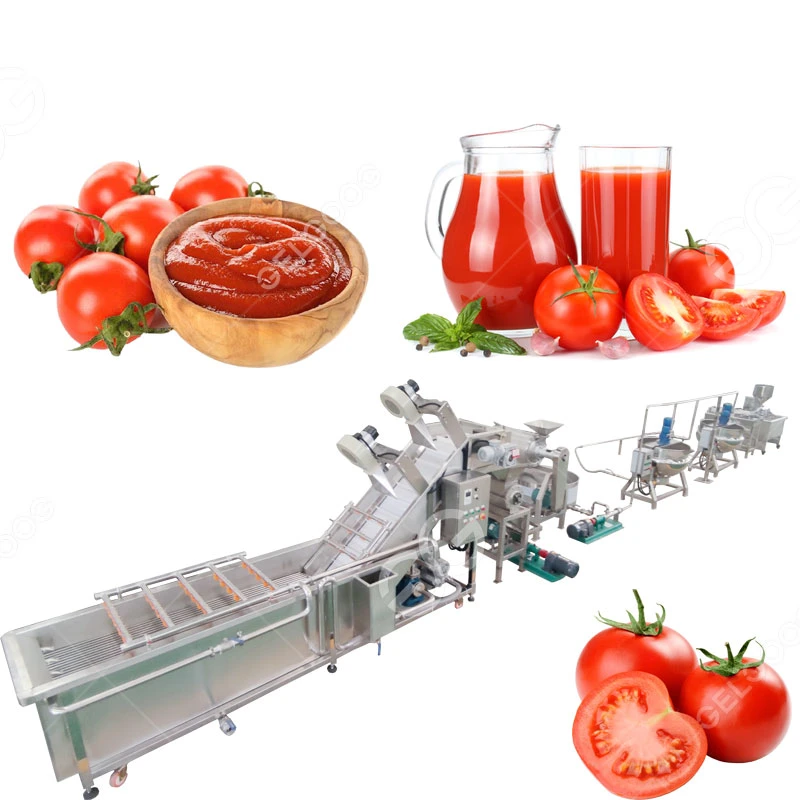 Línea de producción de ketchup de tomate comercial Maquinaria de la planta de salsa de tomate Tomate Elaboración de salsa