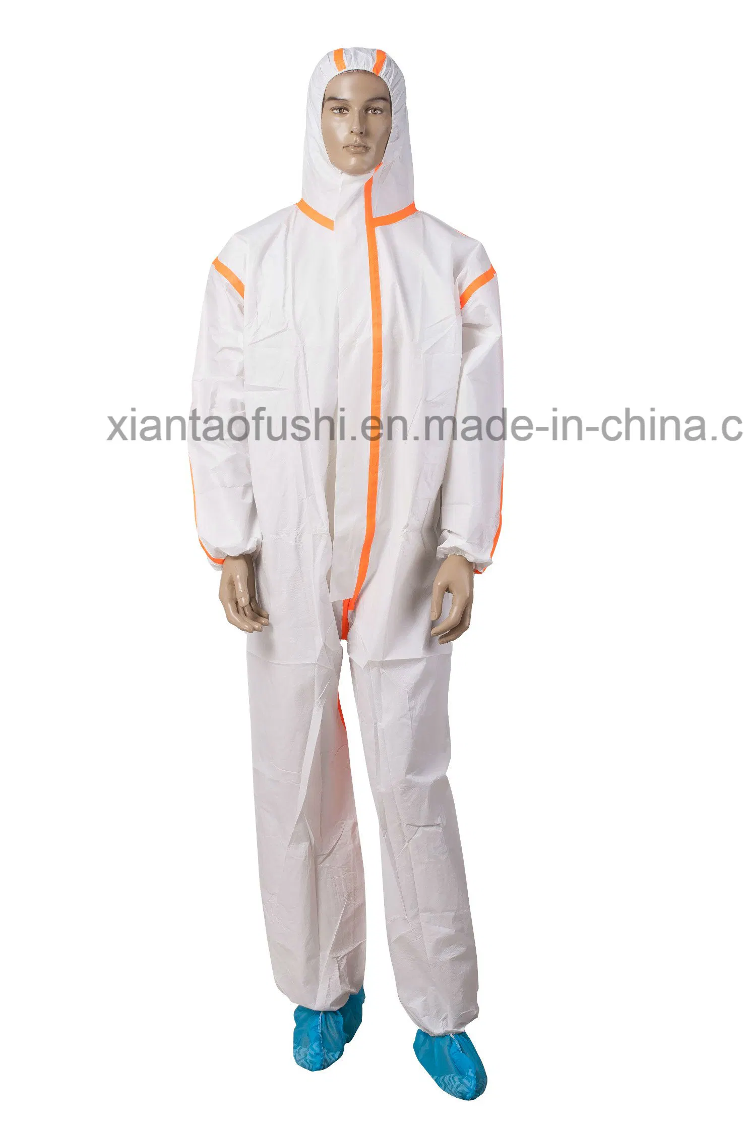 Waterproof Plastic/Polyethylene/Poly/PE/PP+PE/PP/SMS/Overall/Polypropylene Disposable Coverall